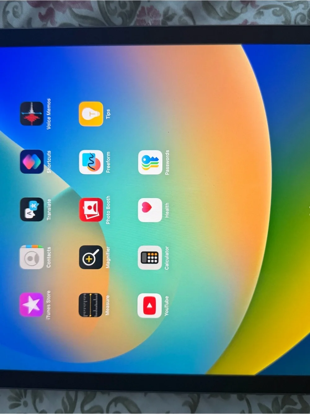 Apple iPad in Gray with Black Apple Logo